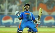 Enter captioYuvraj continued his brilliant World cup knocking off the 3-time defending Champions Australia